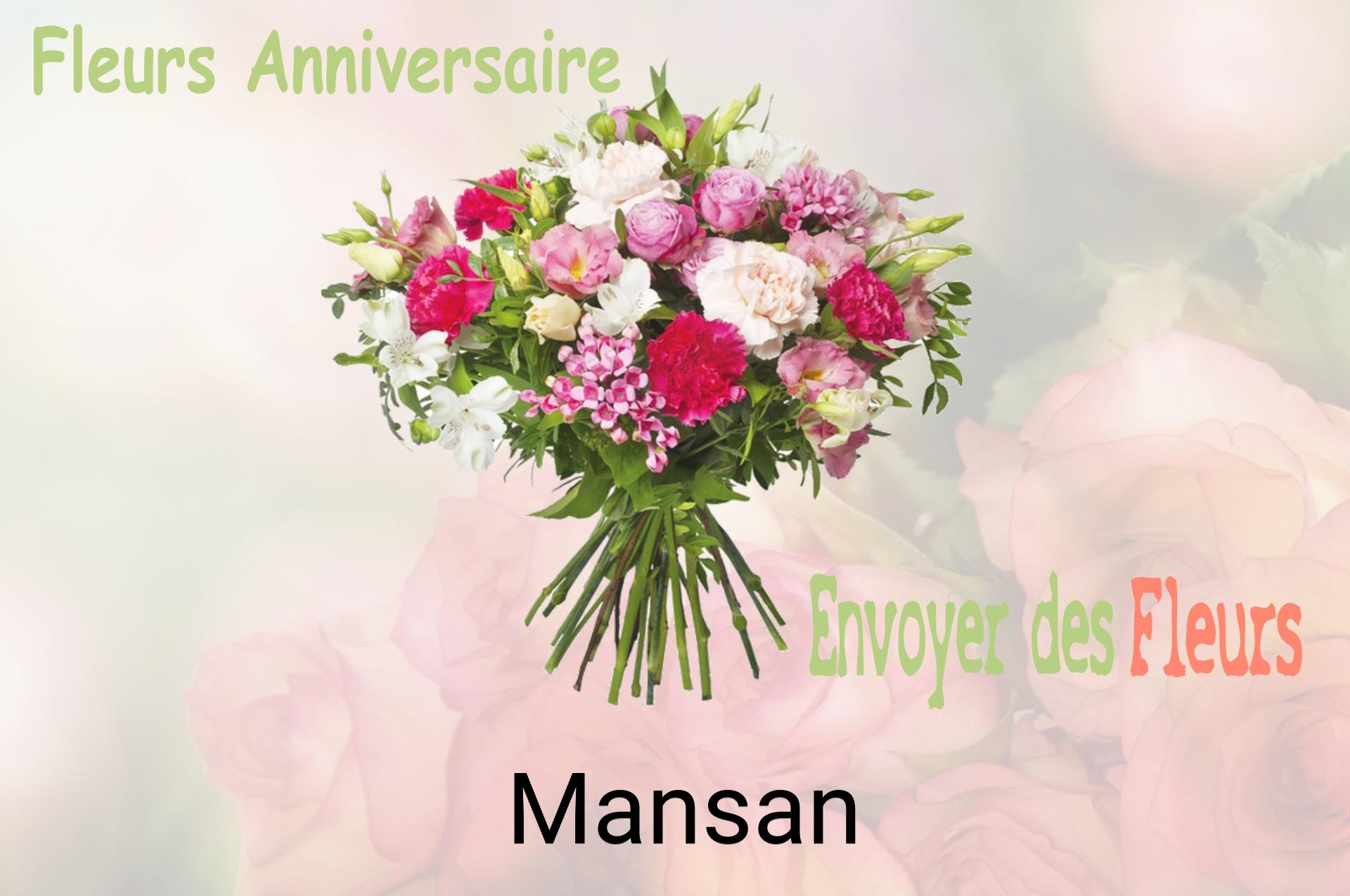 Bouquet de fleurs d’anniversaire livré à Mansan